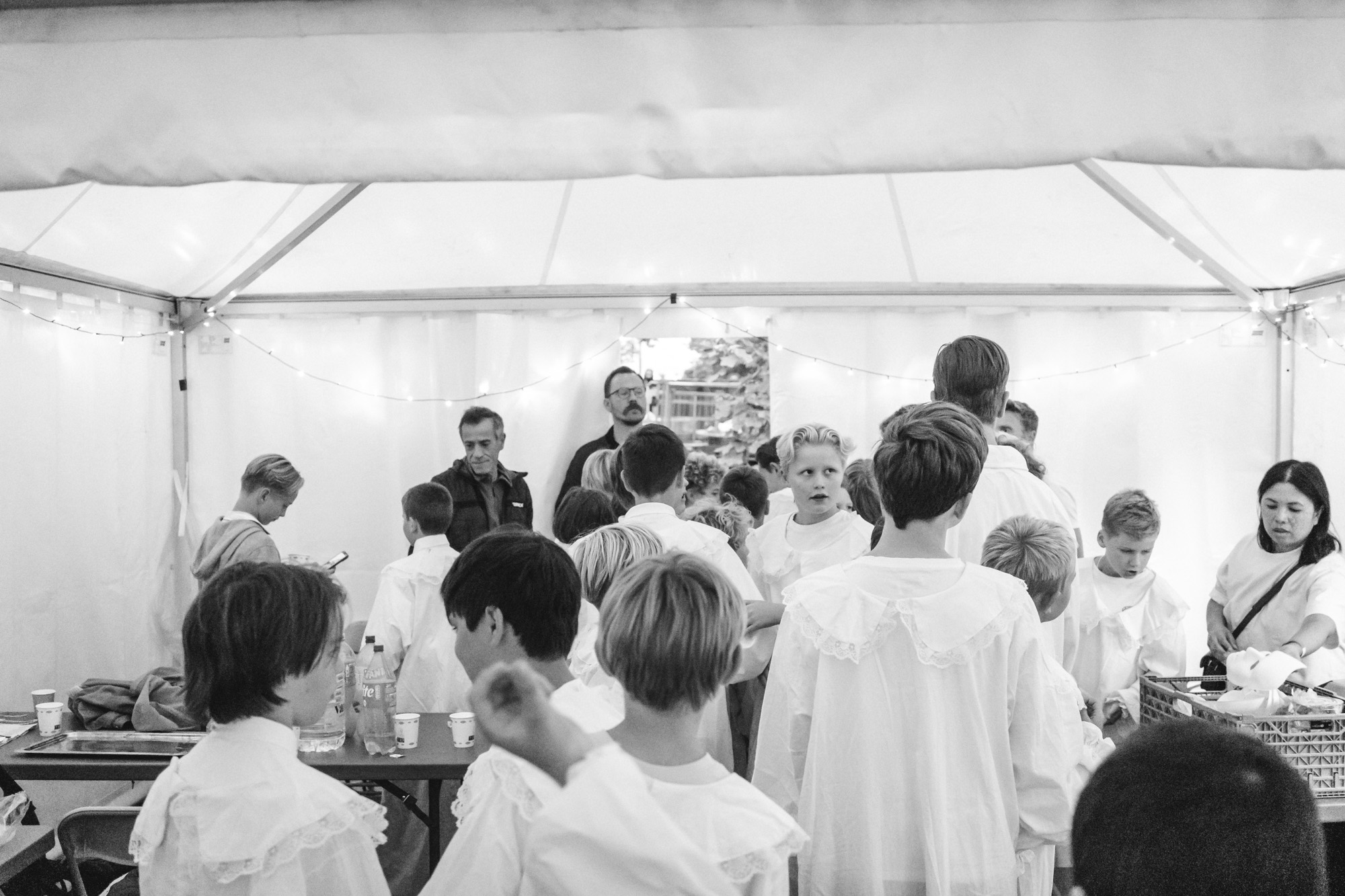 Backstage før konsert